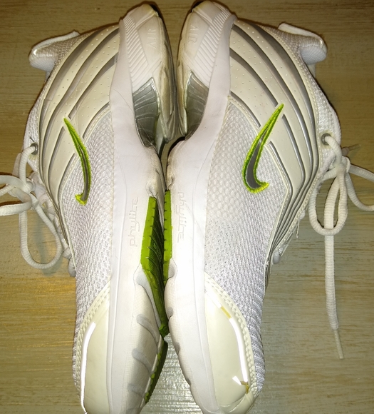RARE 2005 NIKE AIR Voss II Phylite Running Shoes Lady's 9 White & Lime Green - Picture 4 of 12